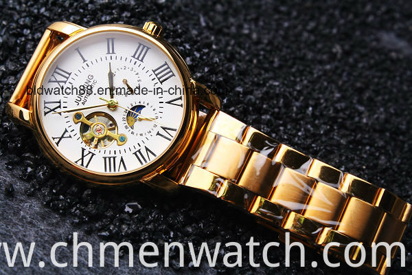 Best Gold Plated Stainless Steel Bracelet Wrist Watch for Man and Woman